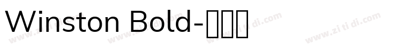 Winston Bold字体转换